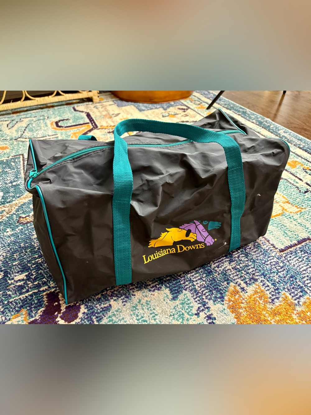 VTG 1990s Louisiana Downs + Isle of Capri Vinyl Bag